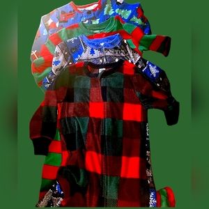 Holiday fleece pajama bundle 4 pairs